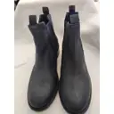 Leather biker boots Barbour