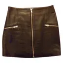 Black Leather Skirt Ba&sh