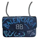 BB chain leather crossbody bag Balenciaga