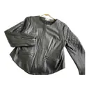 Leather short vest Bel Air