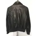 Leather biker jacket Bensimon