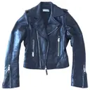 Black Leather Biker jacket Balenciaga