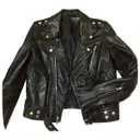 Black Leather Biker jacket Blk Dnm