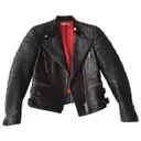 Black Leather Biker jacket Celine