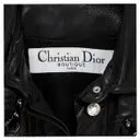 Buy Christian Dior Black Leather Biker jacket online - Vintage