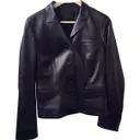 Black Leather Biker jacket Prada