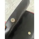 Biker leather clutch bag Moschino