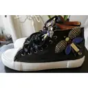 Black Dioniso Leather trainers for sale