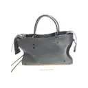 Buy Balenciaga Blackout leather handbag online
