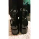 Block Combat leather ankle boots Prada