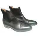 Black Leather Ankle boots JM Weston