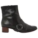 Black Leather Boots Tibi