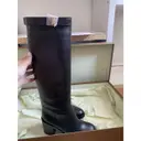 Leather boots Burberry