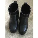 Leather biker boots Burberry