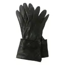 Leather gloves Burberry - Vintage