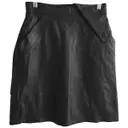 Leather mini skirt Burberry