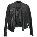 Leather biker jacket Calvin Klein
