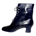 Leather ankle boots Casadei - Vintage
