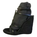 Cassandra leather sandal Saint Laurent