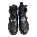 Ceinture leather buckled boots Balenciaga