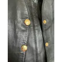 Leather biker jacket Celine - Vintage