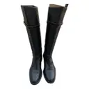 Leather riding boots Celine