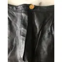Leather mid-length skirt Celine