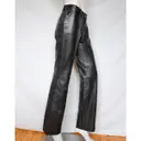 Buy Celine Leather straight pants online - Vintage