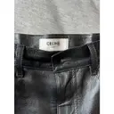Leather straight pants Celine