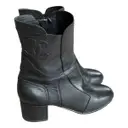 Leather ankle boots Chanel