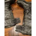 Leather boots Chanel - Vintage