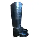 Leather riding boots Chanel