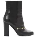 Leather boots Chanel