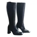 Leather riding boots Charles Jourdan - Vintage
