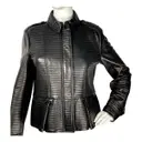 Leather biker jacket Burberry