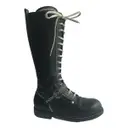 Leather riding boots Christian Dior