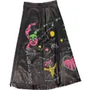 Buy Christian Dior Leather mid-length skirt online