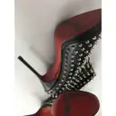 Leather open toe boots Christian Louboutin