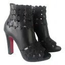 Leather open toe boots Christian Louboutin