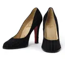 Christian Louboutin Black Leather Heels for sale