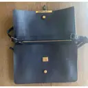 Clasp leather clutch bag Celine