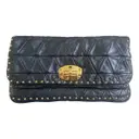 Cleo leather clutch bag Miu Miu