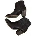 Leather cowboy boots Colisée De Sacha