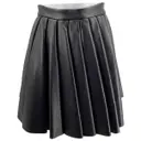 Leather mini skirt David Koma