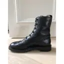 Leather biker boots Dior