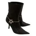 Leather ankle boots Dior - Vintage
