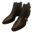 Diorsaddle leather western boots Dior