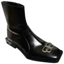 Double Square BB leather ankle boots Balenciaga