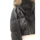 Leather coat Dsquared2