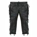 Leather trousers Dsquared2